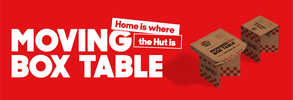 Moving Box Table by Pizza Hut